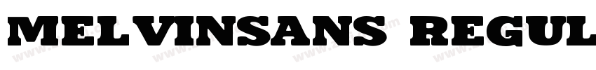 Melvinsans Regular字体转换